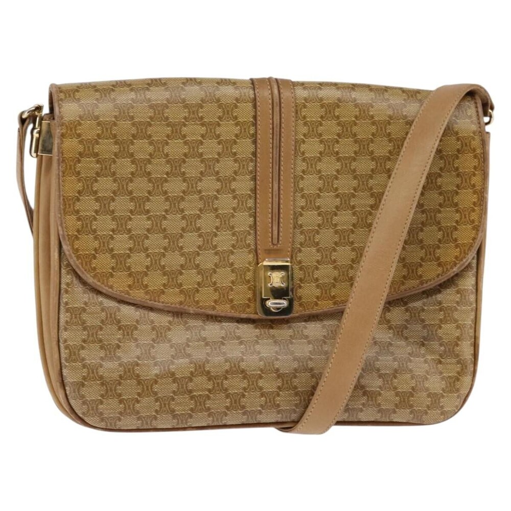 Celine Vintage Macadam Canvas and Leather